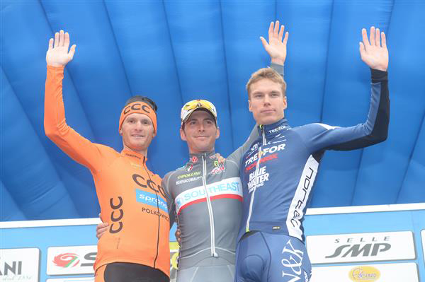 Stage 1a podium